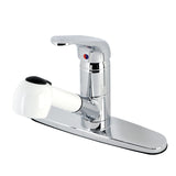 Wyndham Single-Handle 1-Hole Deck Mount Pull-Out Sprayer Kitchen Faucet