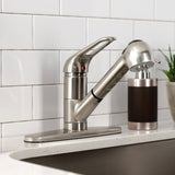 Wyndham Single-Handle 1-Hole Deck Mount Pull-Out Sprayer Kitchen Faucet