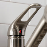 Single-Handle 1-or-3 Hole Deck Mount Pull-Out Sprayer Kitchen Faucet