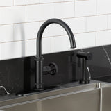 Ostro Single-Handle 2-Hole Deck Mount Kitchen Faucet