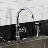 Ostro Single-Handle 2-Hole Deck Mount Kitchen Faucet