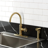 Ostro Single-Handle 2-Hole Deck Mount Kitchen Faucet