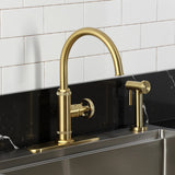 Ostro Single-Handle 2-Hole Deck Mount Kitchen Faucet