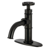 Fuller Single-Handle 1-Hole Deck Mount Bathroom Faucet with Push Pop-Up and Deck Plate