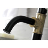 Whitaker One-Handle 1-Hole Bathroom Faucet with Deck Plate and Push Pop-Up Drain