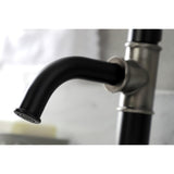 Whitaker One-Handle 1-Hole Bathroom Faucet with Deck Plate and Push Pop-Up Drain