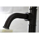 Whitaker One-Handle 1-Hole Bathroom Faucet with Deck Plate and Push Pop-Up Drain