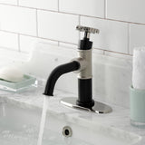 Fuller Single-Handle 1-Hole Deck Mount Bathroom Faucet with Push Pop-Up and Deck Plate