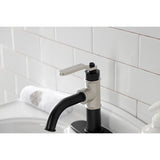 Whitaker One-Handle 1-Hole Bathroom Faucet with Deck Plate and Push Pop-Up Drain