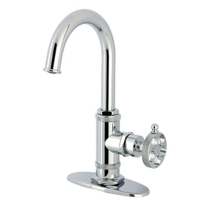 Webb One-Handle 1-Hole Deck Mount Bar Faucet with Knurled Handle