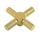 Convergent Brass Cross Handle