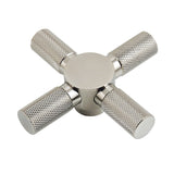 Convergent Metal Cross Handle