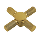 Convergent Brass Cross Handle