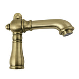 English Country 4-1/2" Brass Faucet Spout, 1.2 GPM