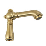 English Country 4-1/2" Brass Faucet Spout, 1.2 GPM