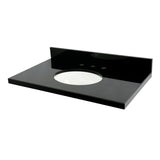 Templeton 36-Inch Black Granite Vanity Top (8