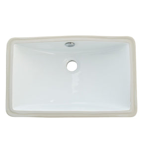 Courtyard 18-1/4 Inch Rectangular Undermount Bathroom Sink