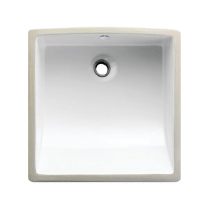 Cove 17-Inch Ceramic Square Undermount Bathroom Sink