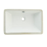 Castillo Ceramic Rectangular Undermount Bathroom Sink