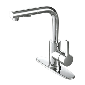 Continental Single-Handle 1-Hole Deck Mount Pull-Out Sprayer Kitchen Faucet