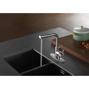 Concord Single-Handle 1-Hole Deck Mount Pull-Out Sprayer Kitchen Faucet