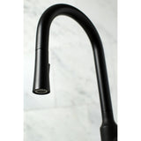 Kaiser Single-Handle 1-Hole Deck Mount Pull-Down Sprayer Kitchen Faucet