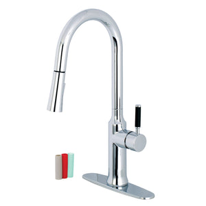 Kaiser Single-Handle 1-Hole Deck Mount Pull-Down Sprayer Kitchen Faucet