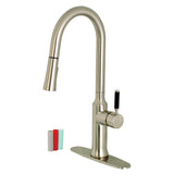 Kaiser Single-Handle 1-Hole Deck Mount Pull-Down Sprayer Kitchen Faucet