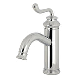 Royale Single-Handle 1-Hole Deck Mount Bathroom Faucet with Push Pop-Up