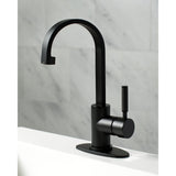 Kaiser Single-Handle 1-Hole Deck Mount Bathroom Faucet with Push Pop-Up