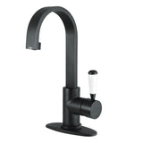 Paris Single-Handle 1-Hole Deck Mount Bathroom Faucet with Push Pop-Up