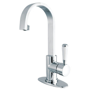 Paris Single-Handle 1-Hole Deck Mount Bathroom Faucet with Push Pop-Up