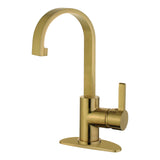 Continental Single-Handle 1-Hole Deck Mount Bathroom Faucet with Push Pop-Up