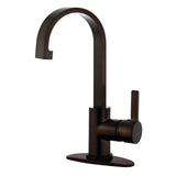 Continental Single-Handle 1-Hole Deck Mount Bathroom Faucet with Push Pop-Up