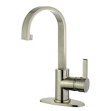 Continental Single-Handle 1-Hole Deck Mount Bathroom Faucet with Push Pop-Up