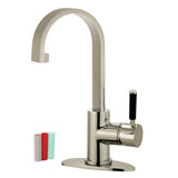 Kaiser Single-Handle 1-Hole Deck Mount Bathroom Faucet with Push Pop-Up