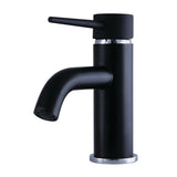 New York One-Handle 1-Hole Bathroom Faucet with Push Pop-Up Drain