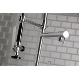 Continental Single-Handle 1-Hole Deck Mount Pre-Rinse Kitchen Faucet