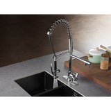 Continental Single-Handle 1-Hole Deck Mount Pre-Rinse Kitchen Faucet