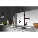 Continental Single-Handle 1-Hole Deck Mount Pre-Rinse Kitchen Faucet