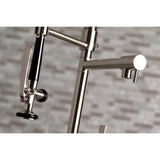 Continental Single-Handle 1-Hole Deck Mount Pre-Rinse Kitchen Faucet