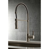 Continental Single-Handle 1-Hole Deck Mount Pre-Rinse Kitchen Faucet