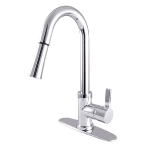 Continental Single-Handle 1-Hole Deck Mount Pull-Down Sprayer Kitchen Faucet