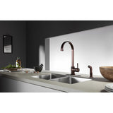 Concord Single-Handle 2-Hole Deck Mount Kitchen Faucet with Side Sprayer