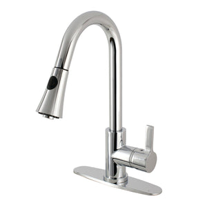 Continental Single-Handle 1-Hole Deck Mount Pull-Down Sprayer Kitchen Faucet