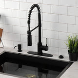 Kaiser Single-Handle 1-Hole Deck Mount Pre-Rinse Kitchen Faucet