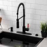 Kaiser Single-Handle 1-Hole Deck Mount Pre-Rinse Kitchen Faucet