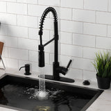 Kaiser Single-Handle 1-Hole Deck Mount Pre-Rinse Kitchen Faucet