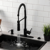 New York Single-Handle 1-Hole Deck Mount Pre-Rinse Kitchen Faucet