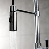 Kaiser Single-Handle 1-Hole Deck Mount Pre-Rinse Kitchen Faucet